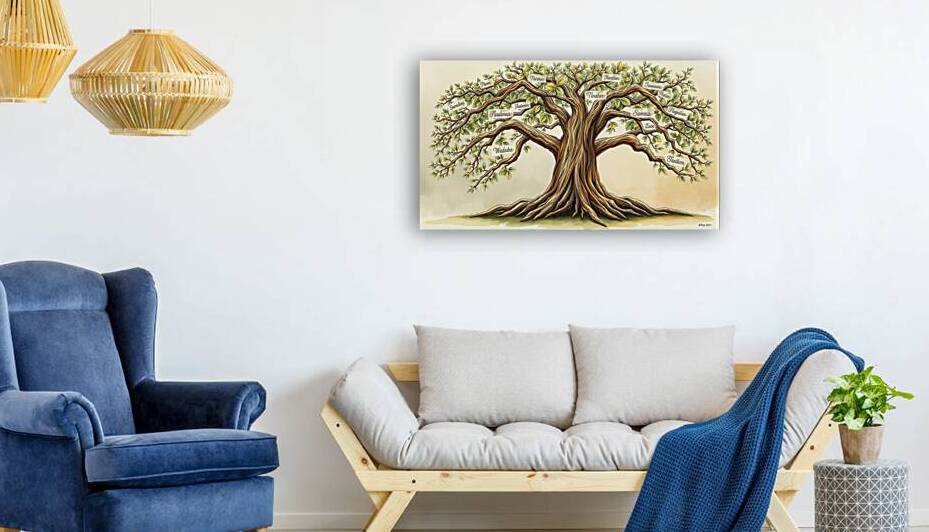 Family Tree of Legacy – Personalized Names & Roots by Digi Mart