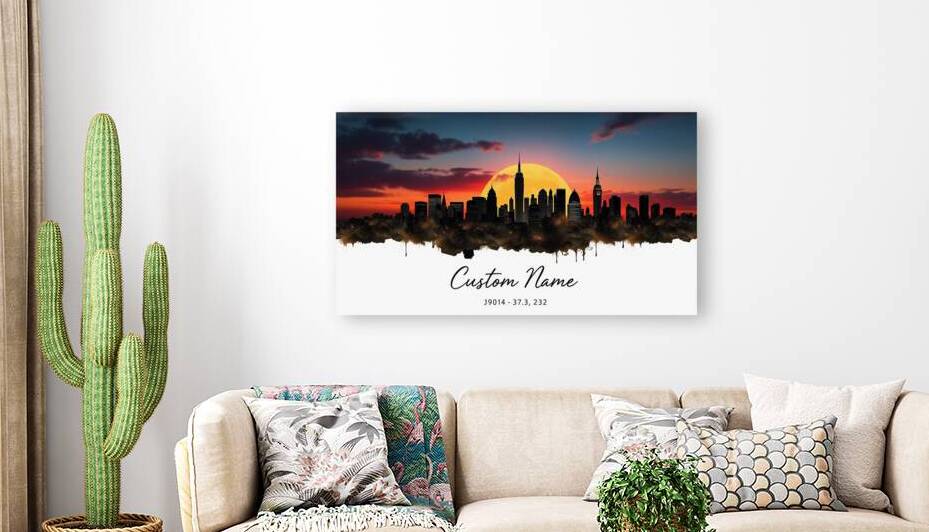 City Skyline Memories – Personalized Name & Special Date by Digi Mart