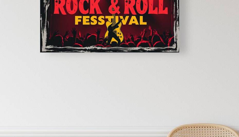 Rock & Roll Legends – Vintage Music Poster by Digi Mart