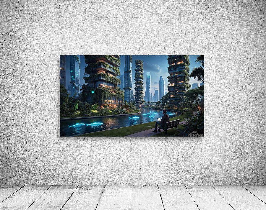 Biopunk Metropolis Wall Preview