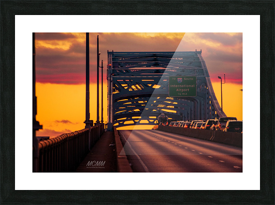 Sunset on Platt Bridge Picture Frame print