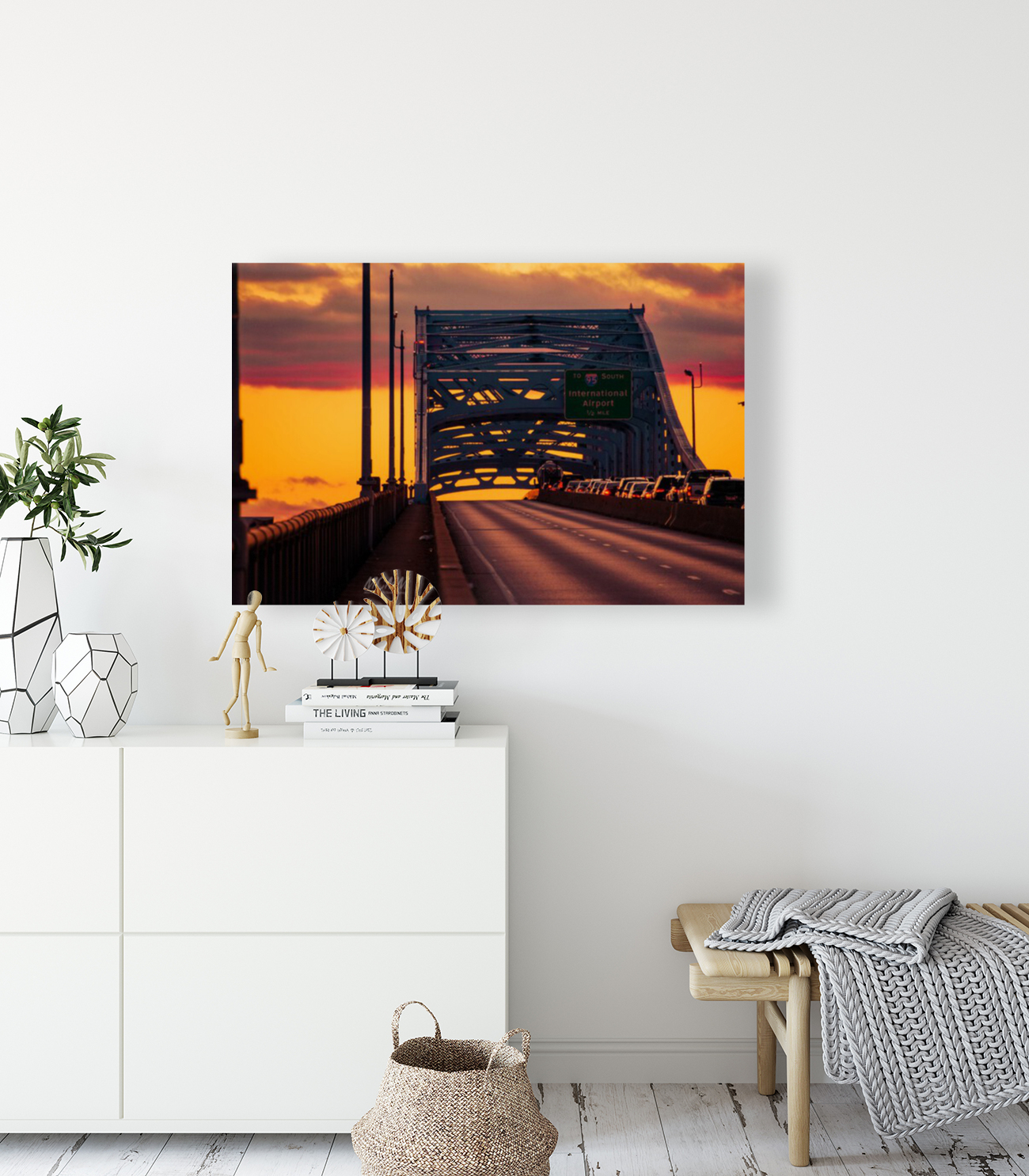 Sunset on Platt Bridge Reproduction