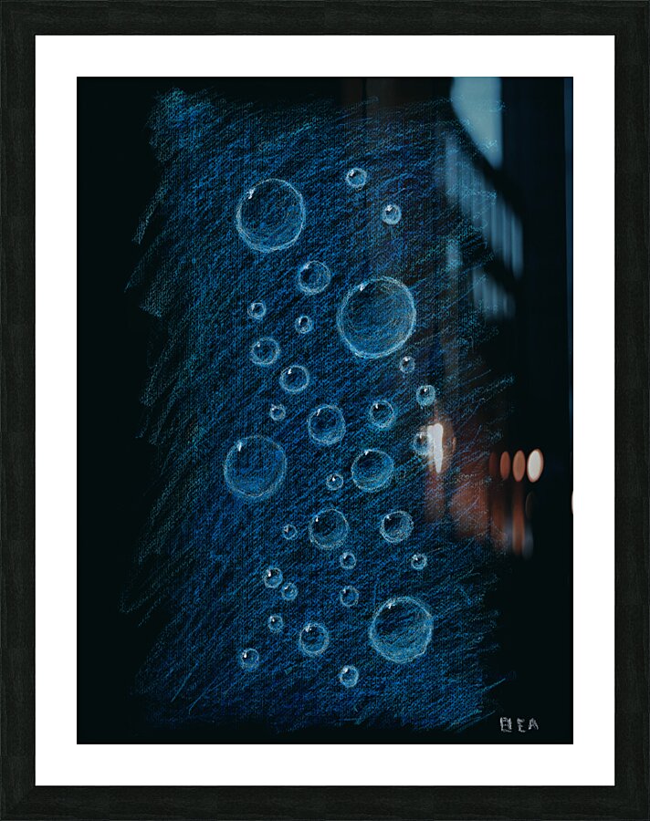 Bubbles or Capri pike dive Picture Frame print