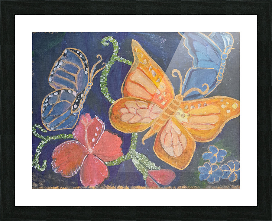 Butterflys song Picture Frame print