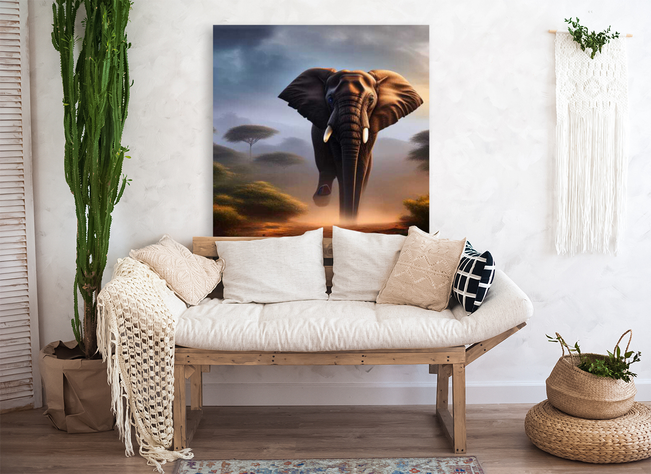 Elephant in the wild.  Reproduction