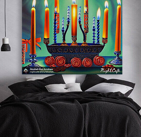 Happiness of the Menorah by SimChaya