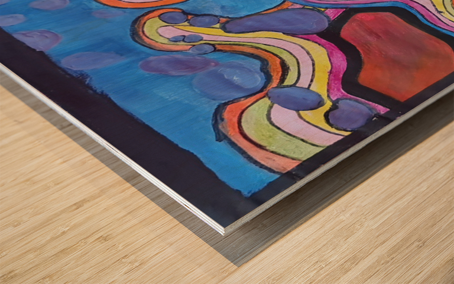 The journey Wood print