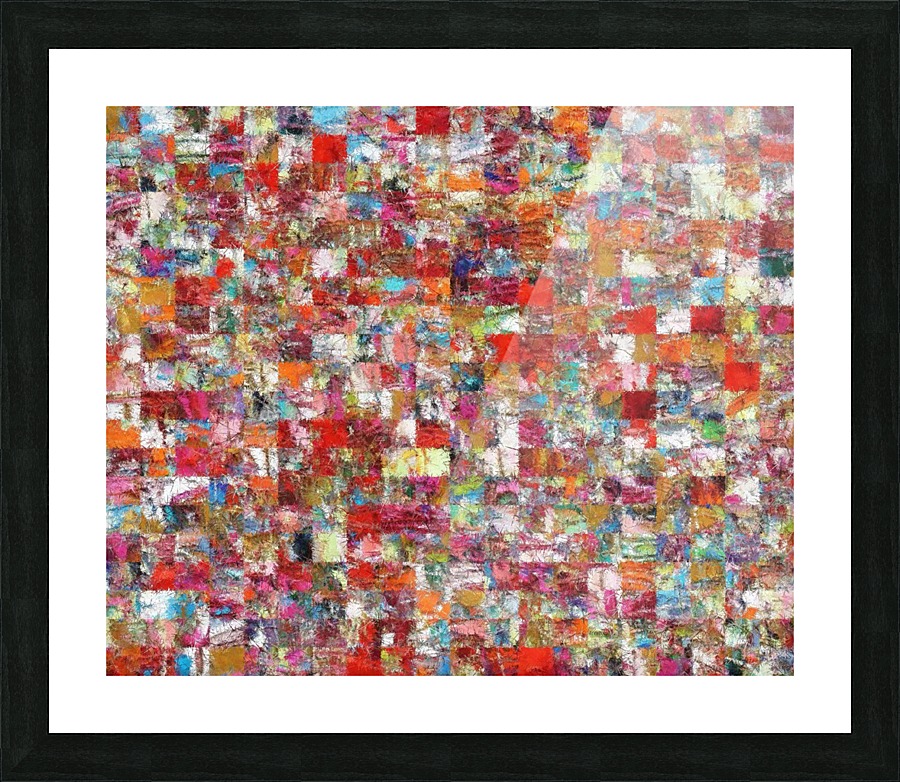 Patched Quilt Picture Frame print