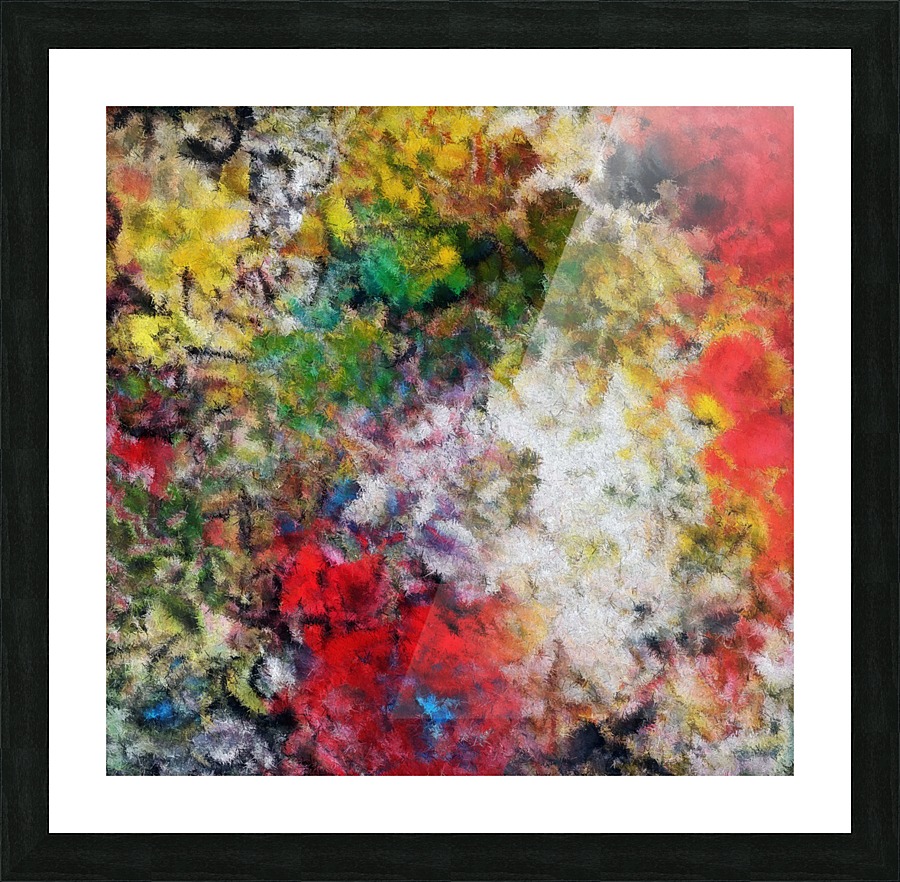 Abstract Roses Picture Frame print