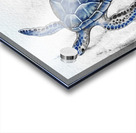 Watercolor Giant Turtle In Abstract Seaweed And Water IX Acrylic print