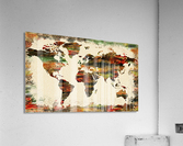 World Map Decorative Painting Acrylic Print