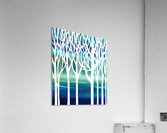 Blue Teal Forest  Acrylic Print