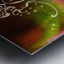 Warm Fall Flamenco Dance Abstract Watercolor  Metal print