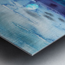 Beach House Art Sailboat At The Ocean Shore Seascape Painting V Metal print