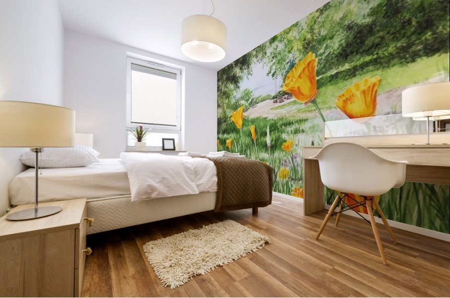 California Poppies Mural print