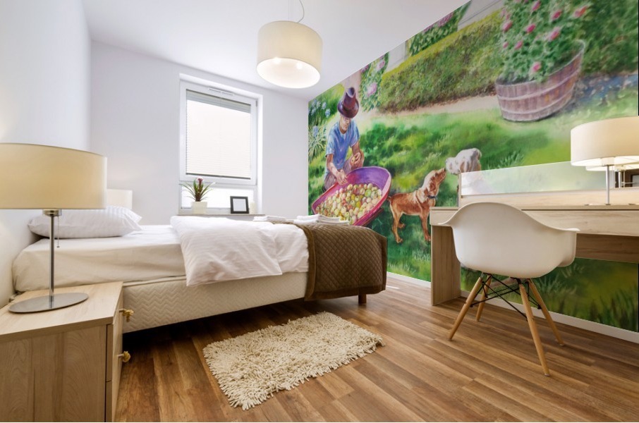 Apples Harvest Mural print