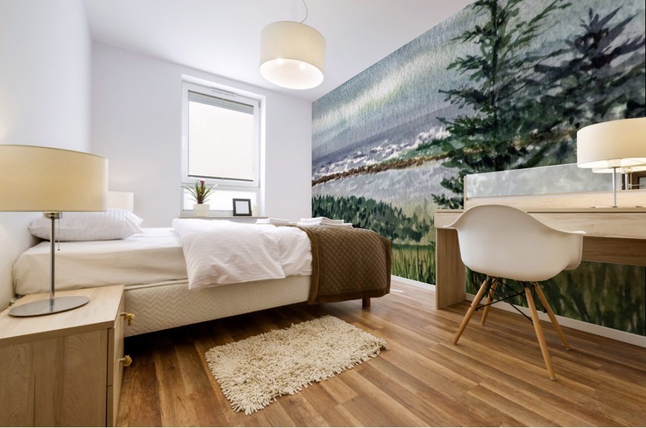 Pacific Ocean Shore Mural print
