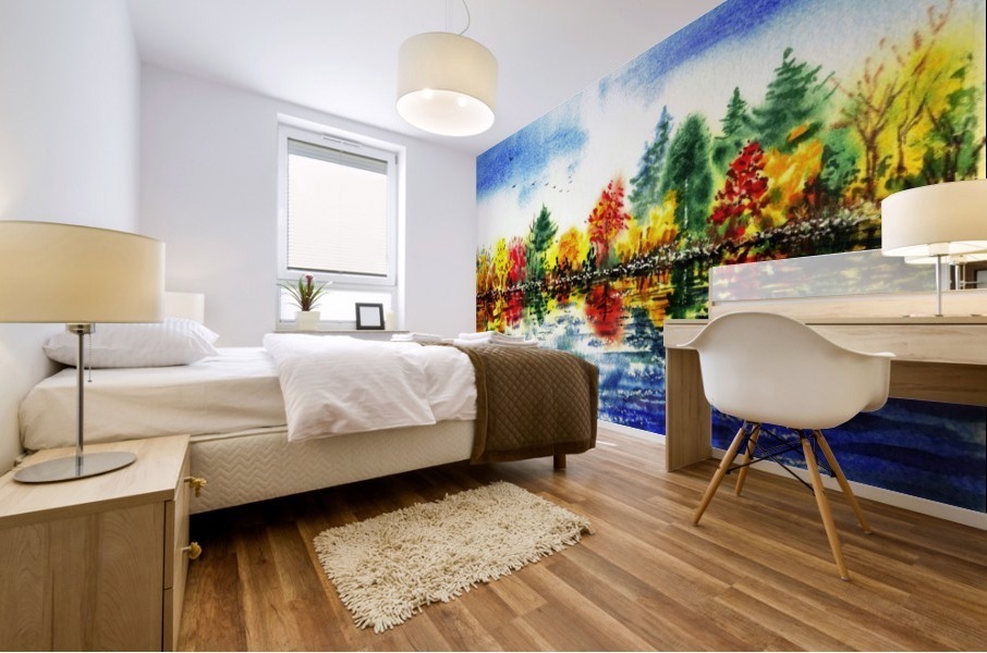 Fall Reflections Mural print