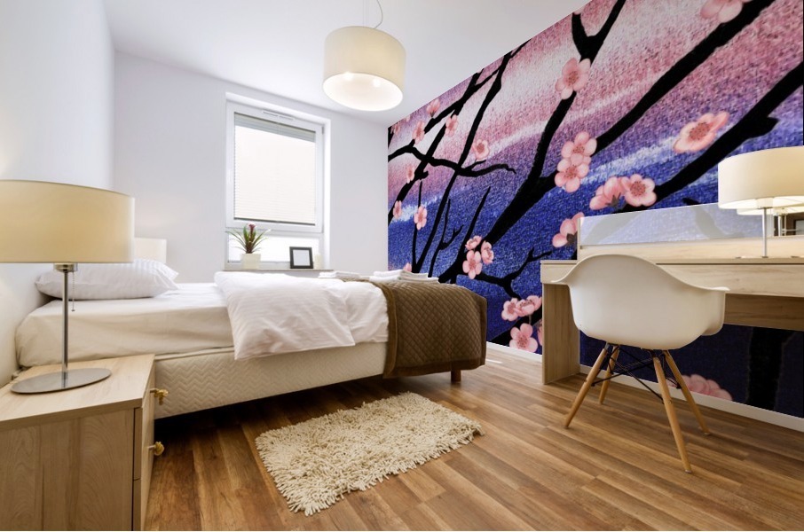 Cherry Blossoms Mural print
