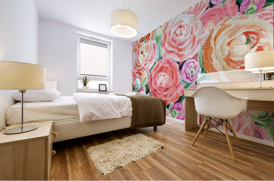 Ranunculus Flowers 10 Mural print
