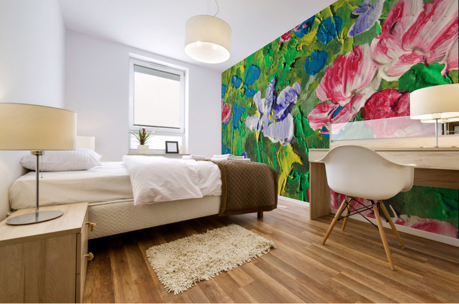 Abstract Flowers Watermedium 65 Mural print