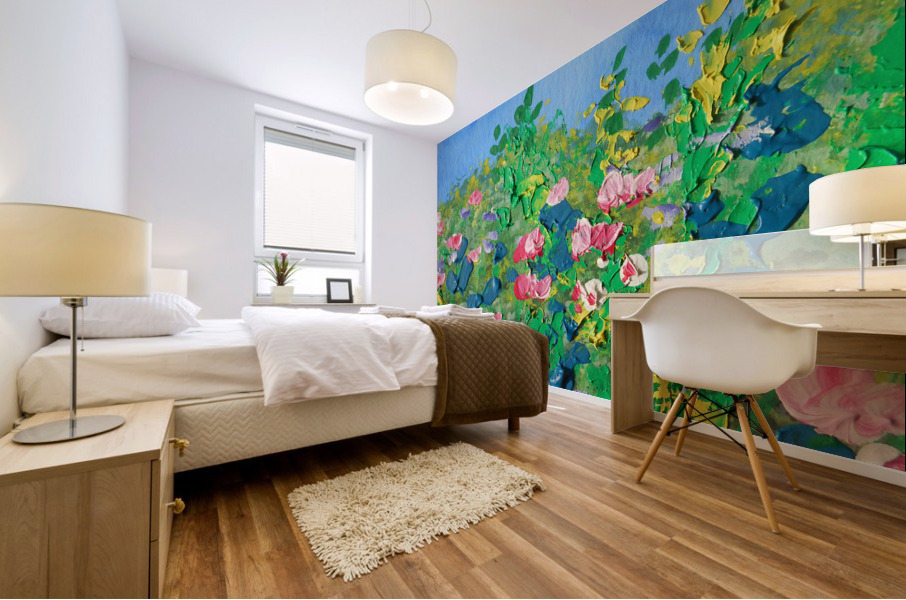 Abstract Flowers Watermedium 62 Mural print
