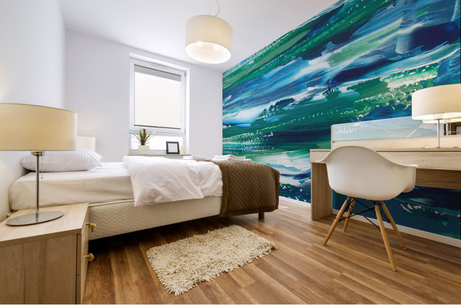 Abstract Watermedium 6 Mural print