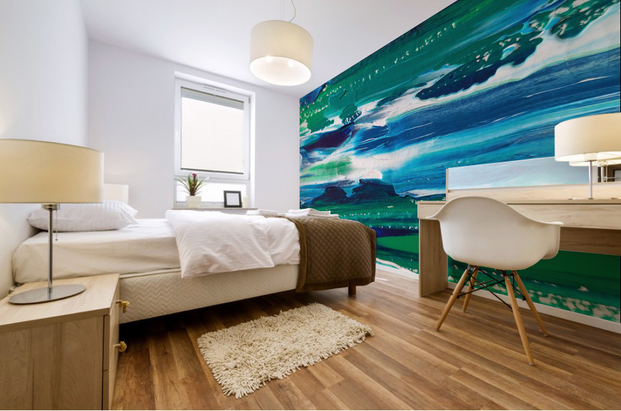 Abstract Watermedium 14 Mural print