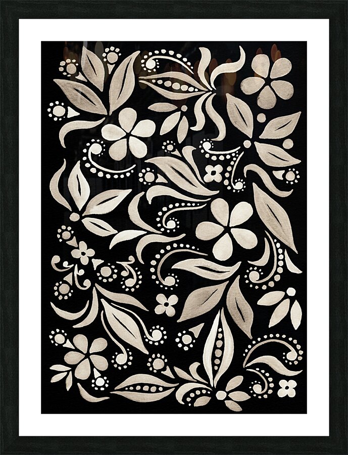 Flower Minimalism Pattern 16 Picture Frame print