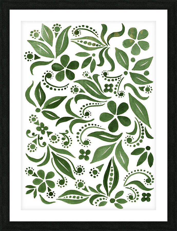 Flower Minimalism Pattern 10 Picture Frame print