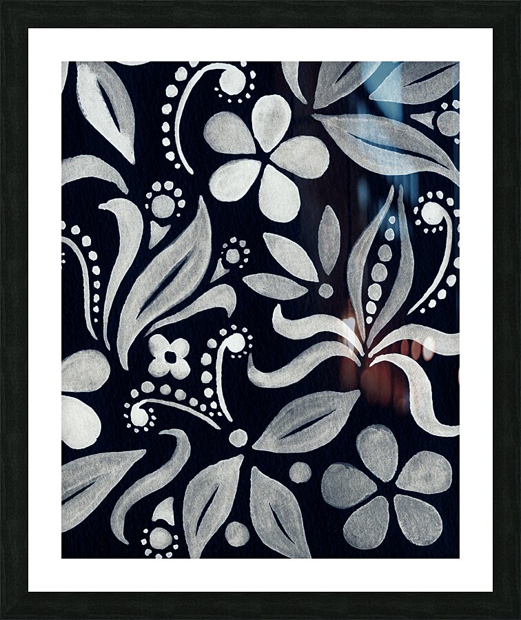Flower Minimalism Pattern 20 Picture Frame print