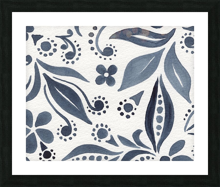 Flower Minimalism Pattern 4 Picture Frame print