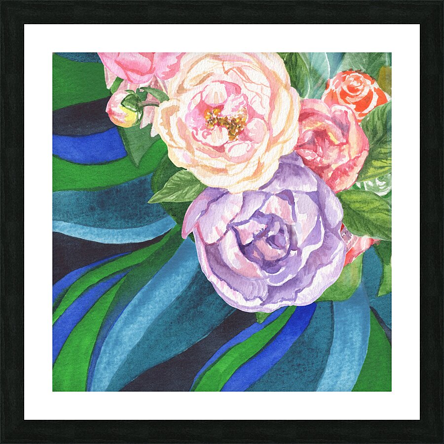 Floral Bouquet Watercolor 8 1 Picture Frame print