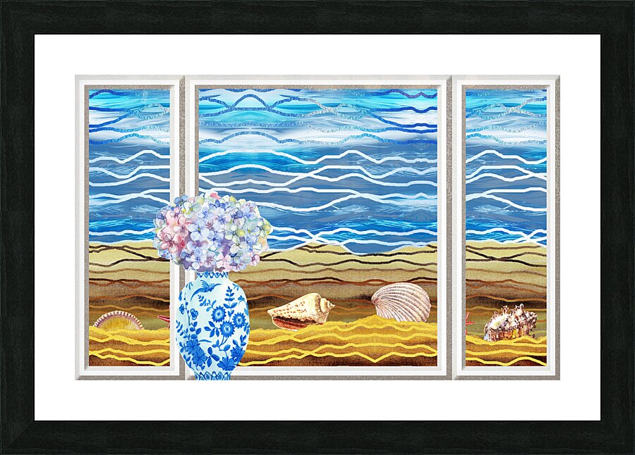 Window View 51 Picture Frame print