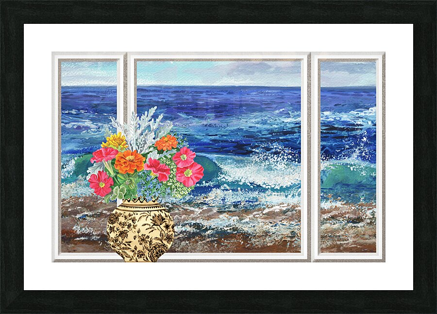 Window View 52 Picture Frame print