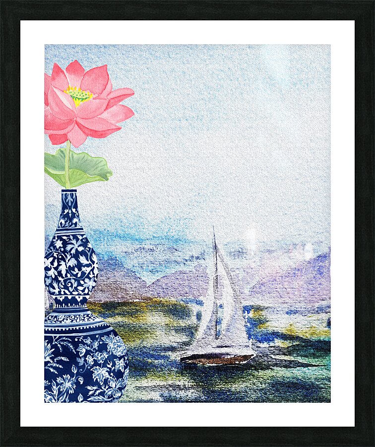 Window View 72 Picture Frame print