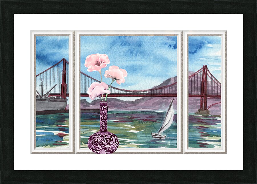 Window View 61 Picture Frame print