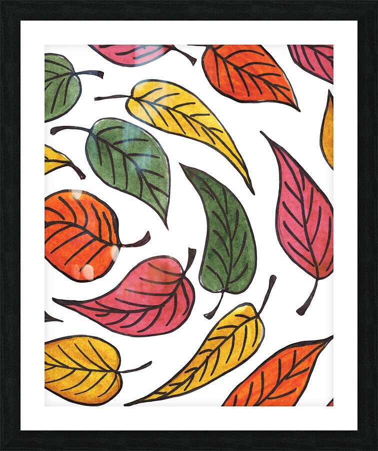 fall Leaves 2 Picture Frame print