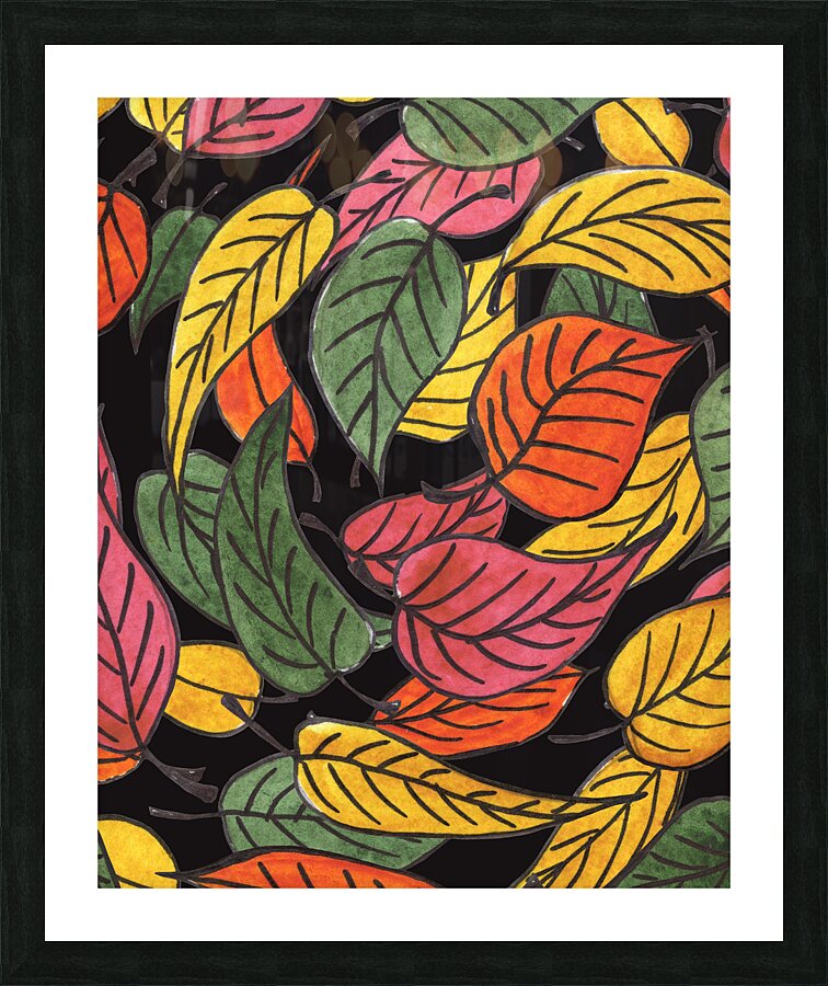 fall Leaves 11 Picture Frame print