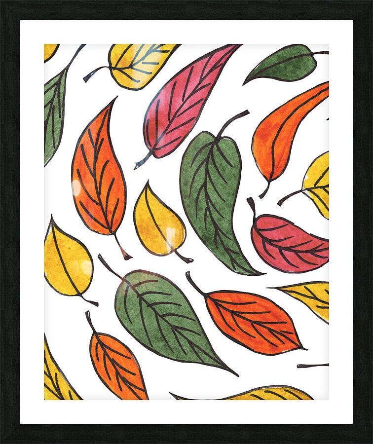 fall Leaves 7 Picture Frame print