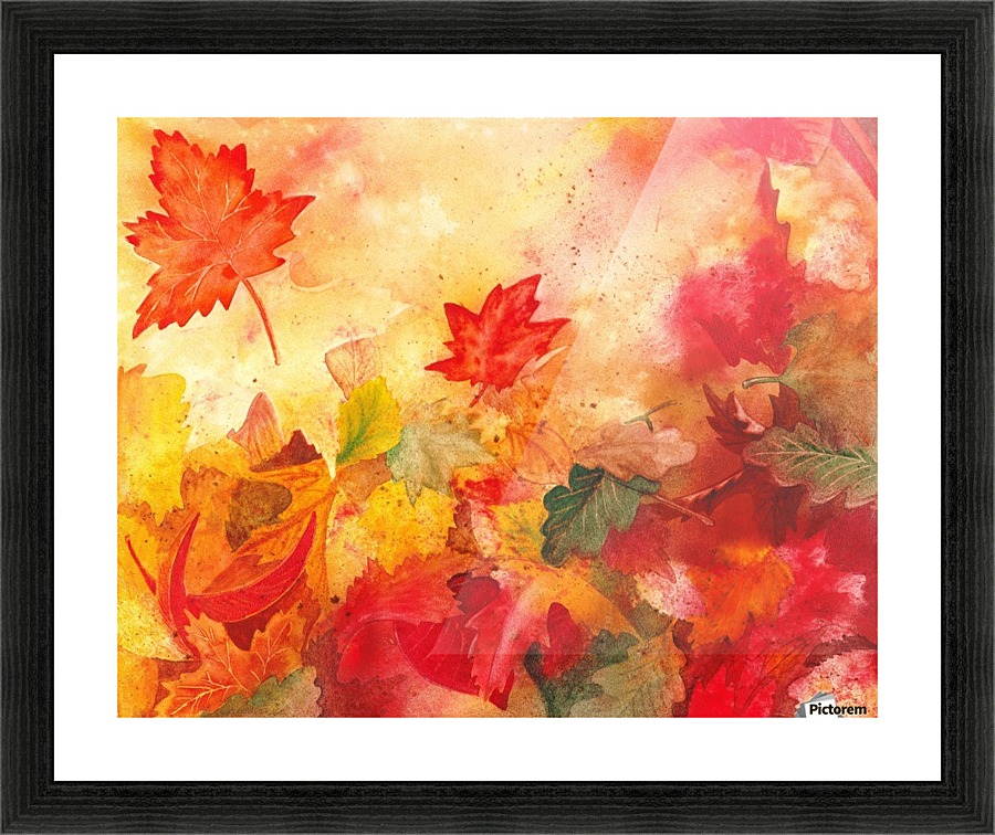 Autumn leaves Serenade  Picture Frame print