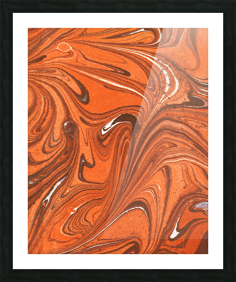 Unique Stone Surface Pattern Watercolor Abstract Rock XXIII Picture Frame print