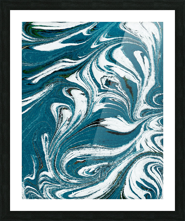 Unique Stone Surface Pattern Watercolor Abstract Rock LVI Picture Frame print