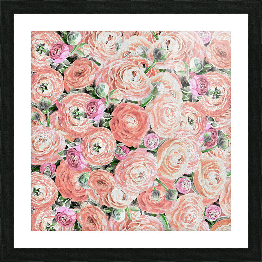 Ranunculus Flowers 5 Picture Frame print