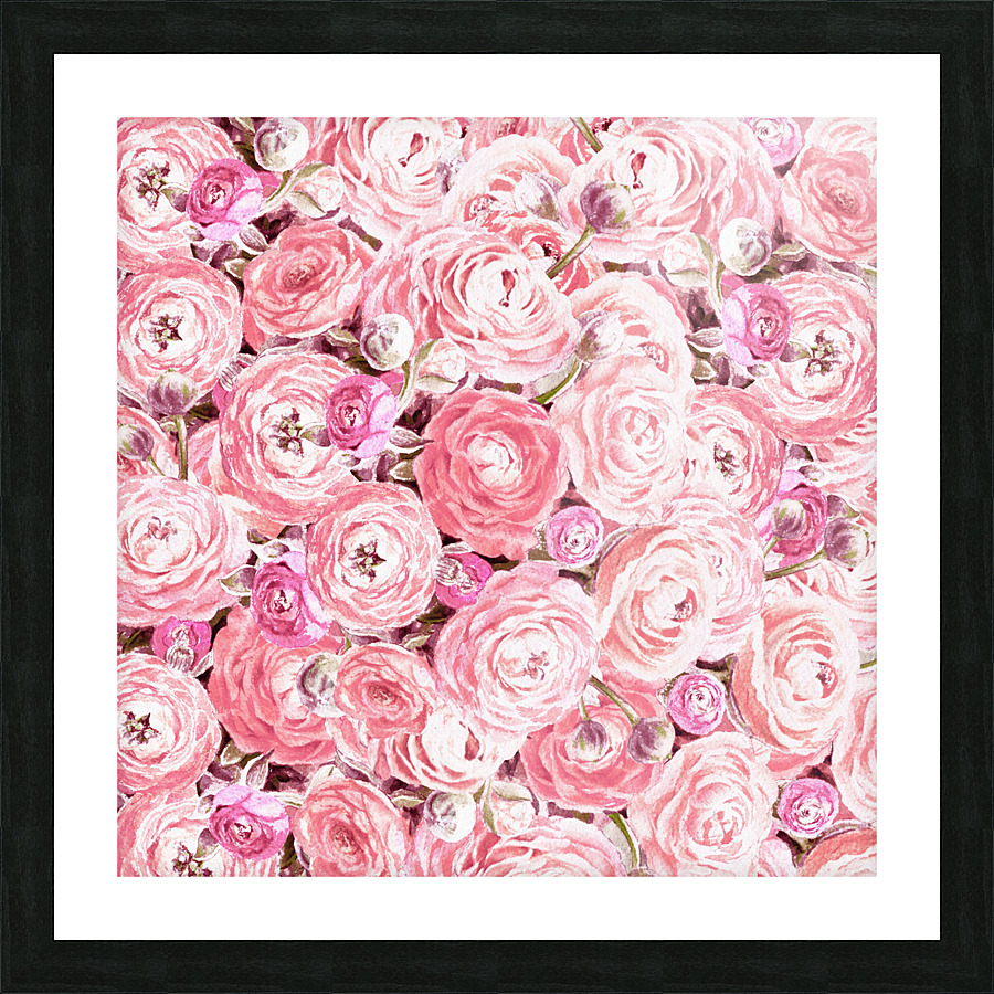 Ranunculus Flowers 7 Picture Frame print