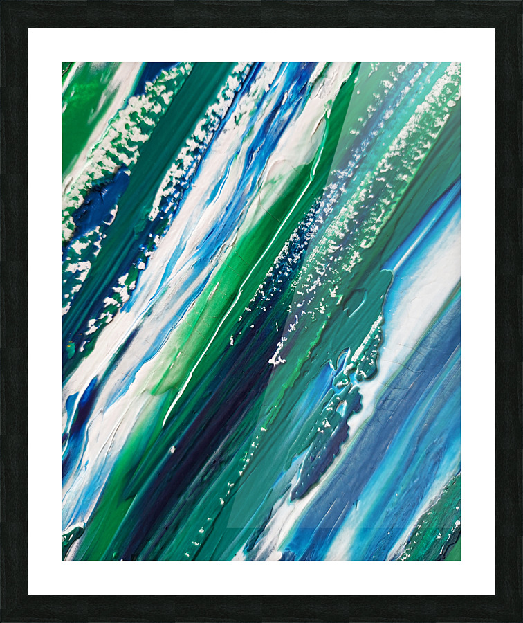 Abstract Watermedium 9 Picture Frame print