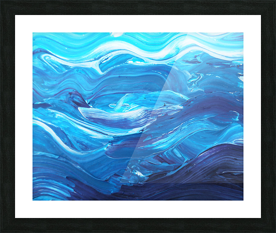 Abstract Watermedium 87 Picture Frame print