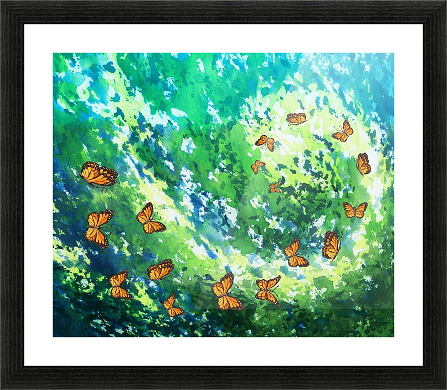 Butterfly  Eternity Vortex Picture Frame print