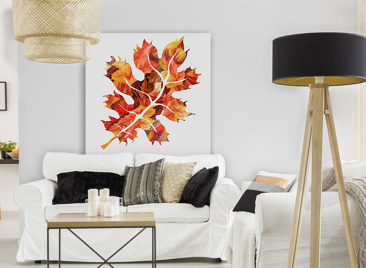 Autumn Oak Leaf Reproduction