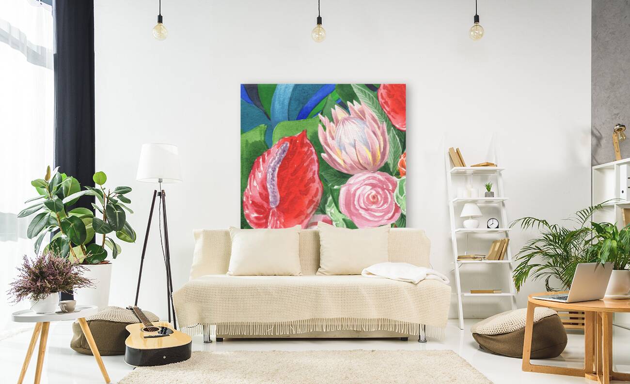 Floral Bouquet Watercolor 7 Reproduction